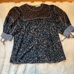 Ulla Johnson Stella Top in Midnight